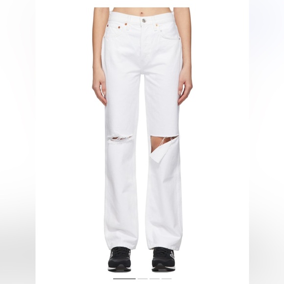 Re/Done Denim - Re/Done white 90s High Rise Loose